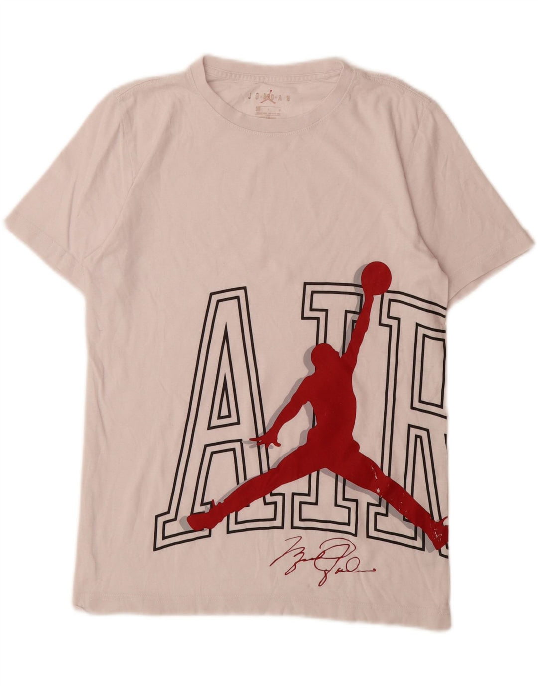 JORDAN Drenge Grafisk T-Shirt Top 12-13 År Stor Hvid