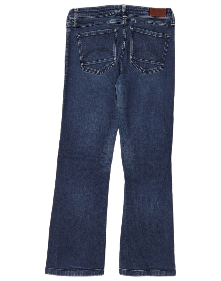 Tommy Hilfiger Womens Mid Rise Bootcut Jeans W32 L26 Blue Cotton