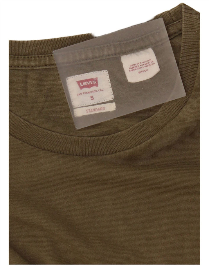 Levi's Mens T-Shirt Top Small Khaki