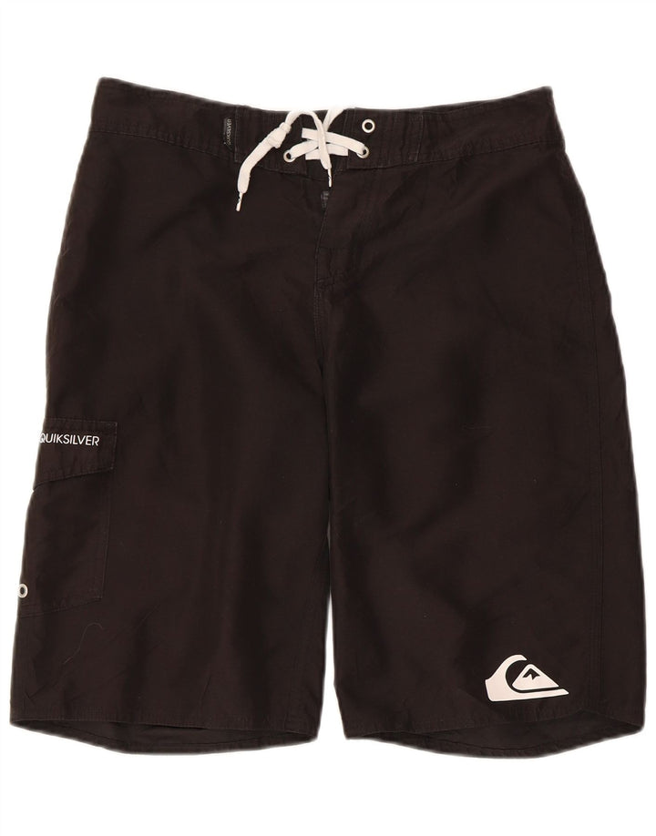 Quiksilver Herren Badeshorts mit Grafik, Größe S, Schwarz, Polyester