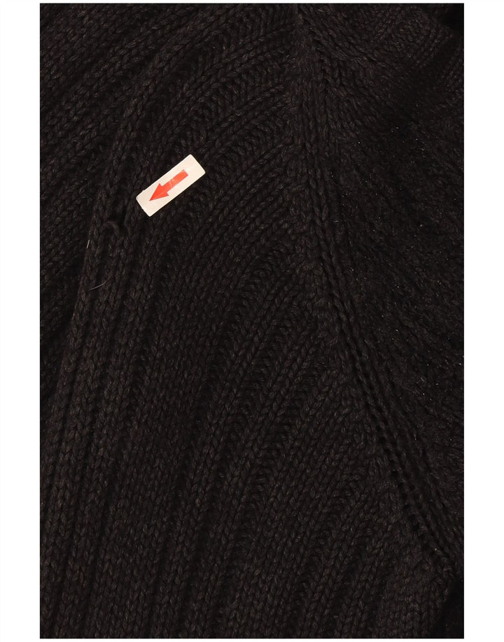 Les Copains Dame Cardigan Sweater UK 14 Medium Grey Uld