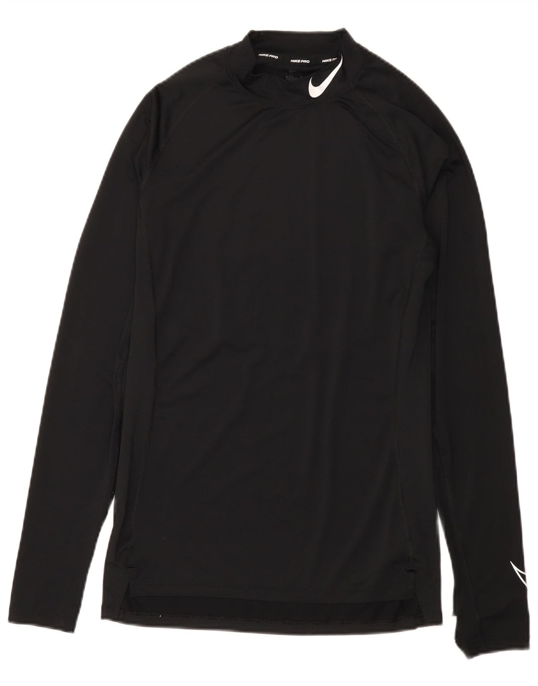 Nike muška majica Dri Fit Graphic s dugim rukavima srednje crne boje od poliestera