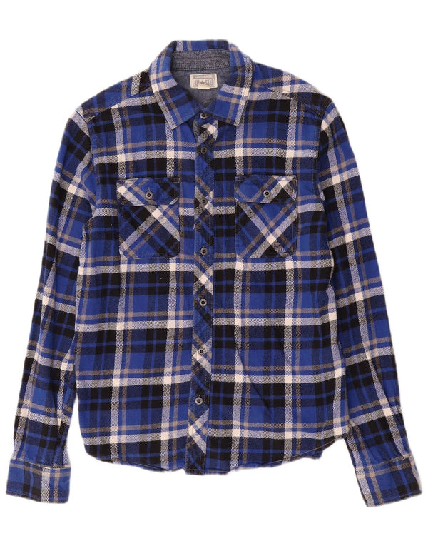 Converse Mens Flannel Shirt Medium Blue Check