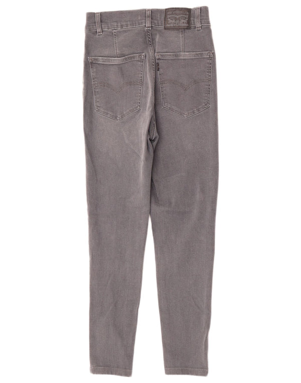Levi's Womens Mile High Super Skinny Jeans W27 L28 Grey Cotton
