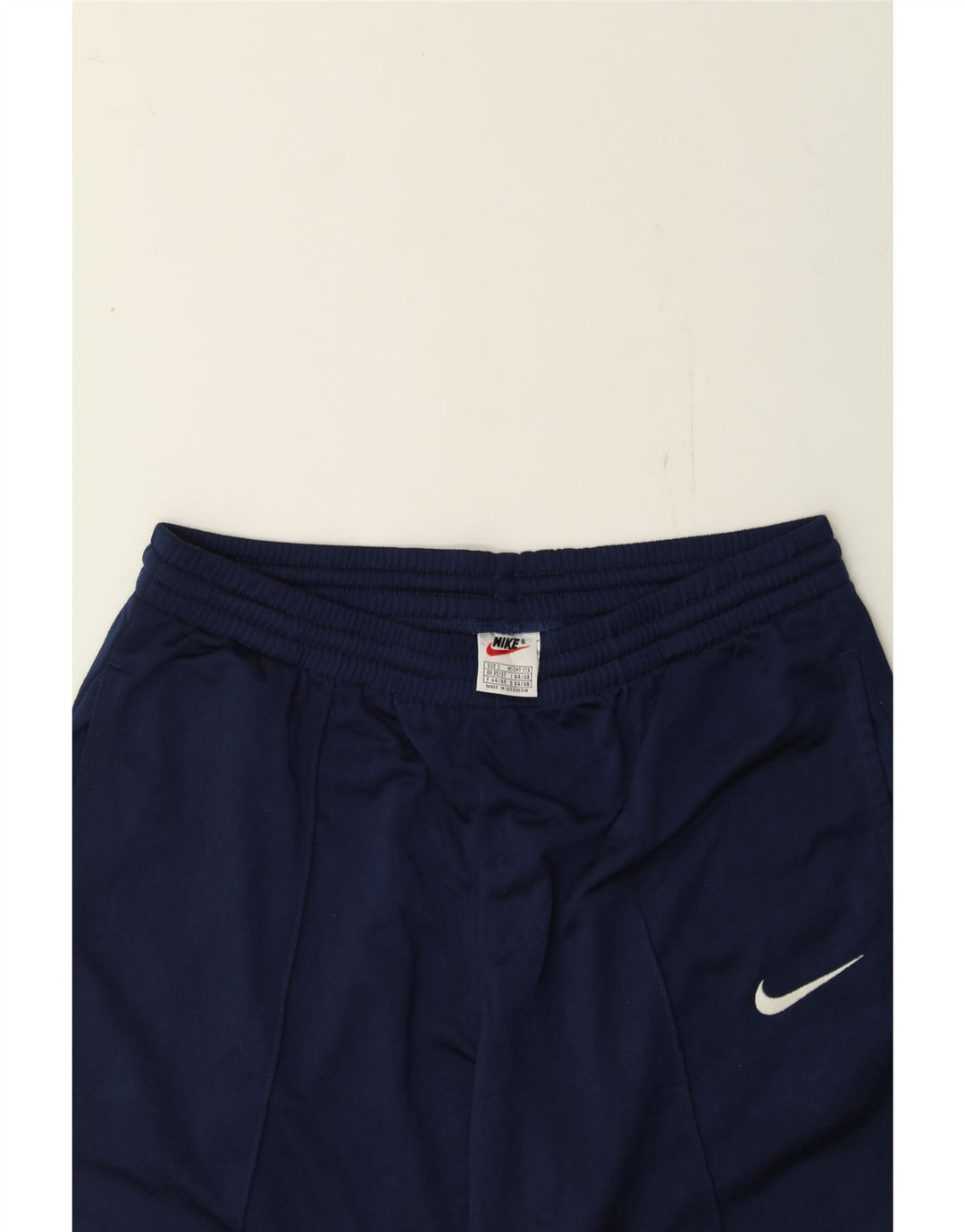 NIKE Mens Tracksuit Trousers Small  Navy Blue Vintage Nike and Second-Hand Nike from Messina Hembry 