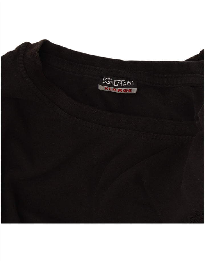 Kappa Herre T-Shirt Top XL Sort