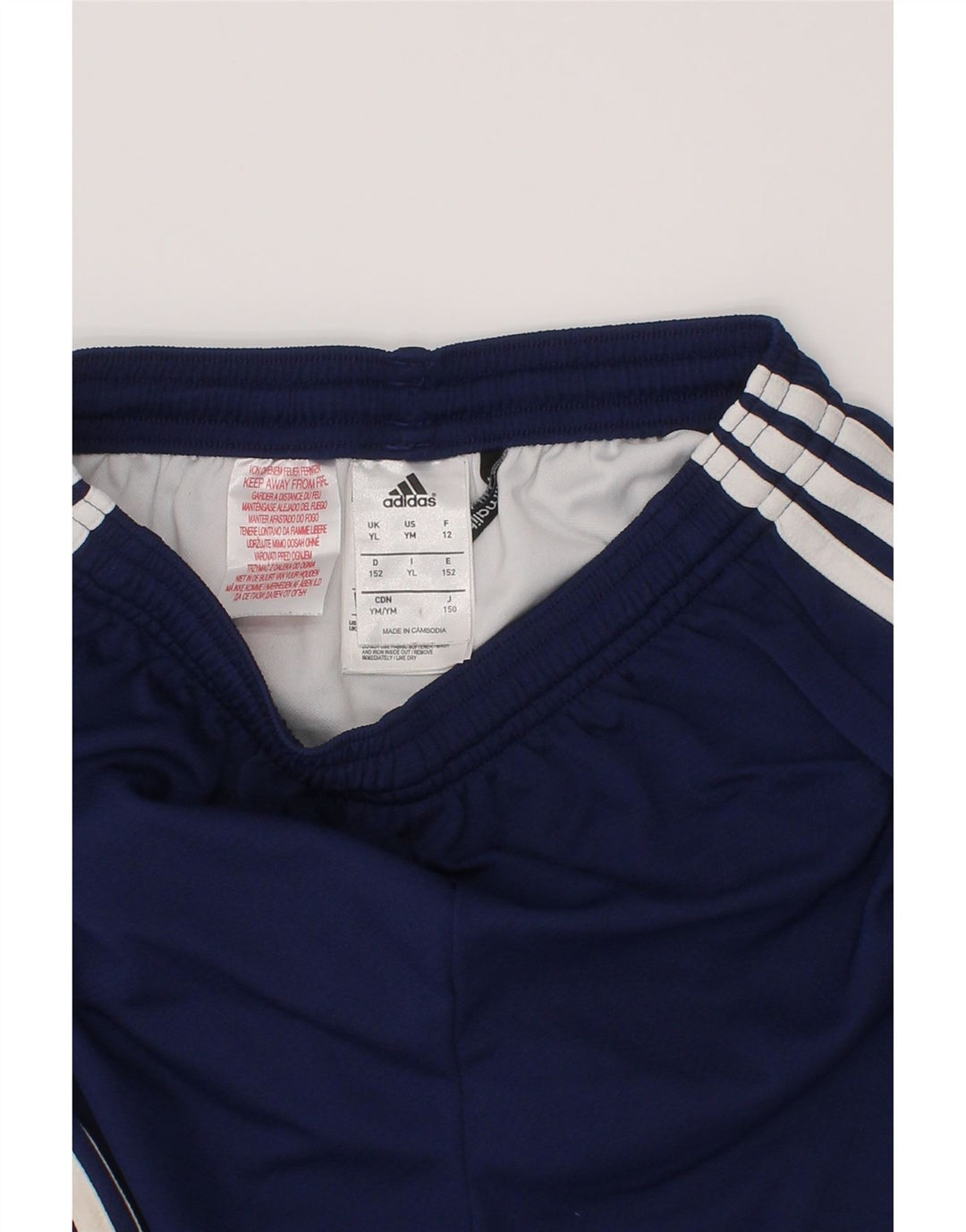 Adidas Boys Climalite Sport Shorts 13-14 Years  Navy Blue Polyester
