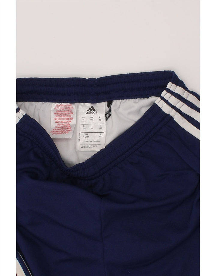 Adidas Boys Climalite Sport Shorts 13-14 Years  Navy Blue Polyester