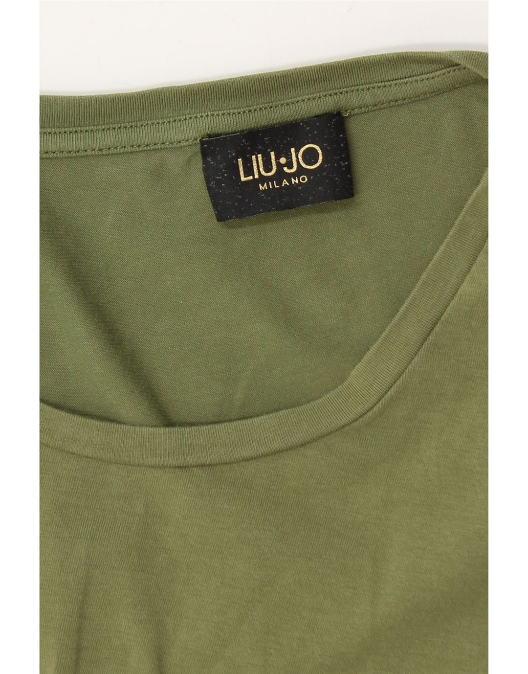 LIU JO Grafisk T-shirt top til kvinder UK 12 Medium Grøn