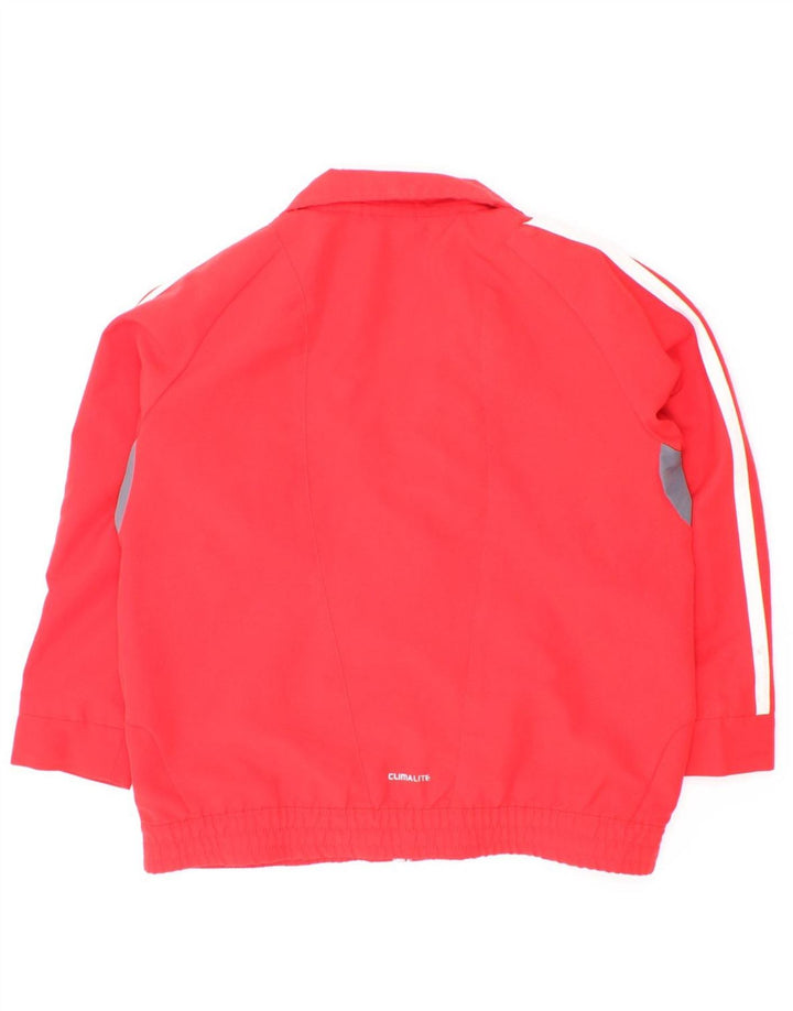 Adidas Boys Climalite træningsdragt topjakke 4-5 år Rød Colourblock