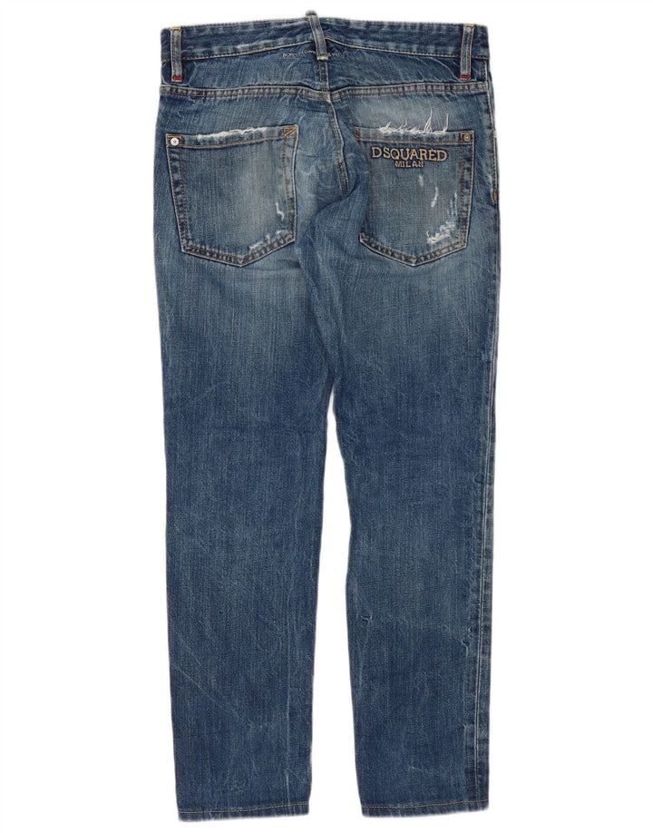 Dsquared Herre Distressed Slim Jeans IT 46 Small W32 L30 Blue Cotton