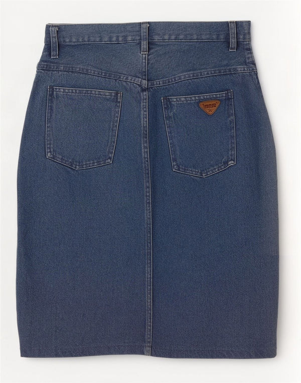 Iber Womens Denim Skirt W28 Medium Blue