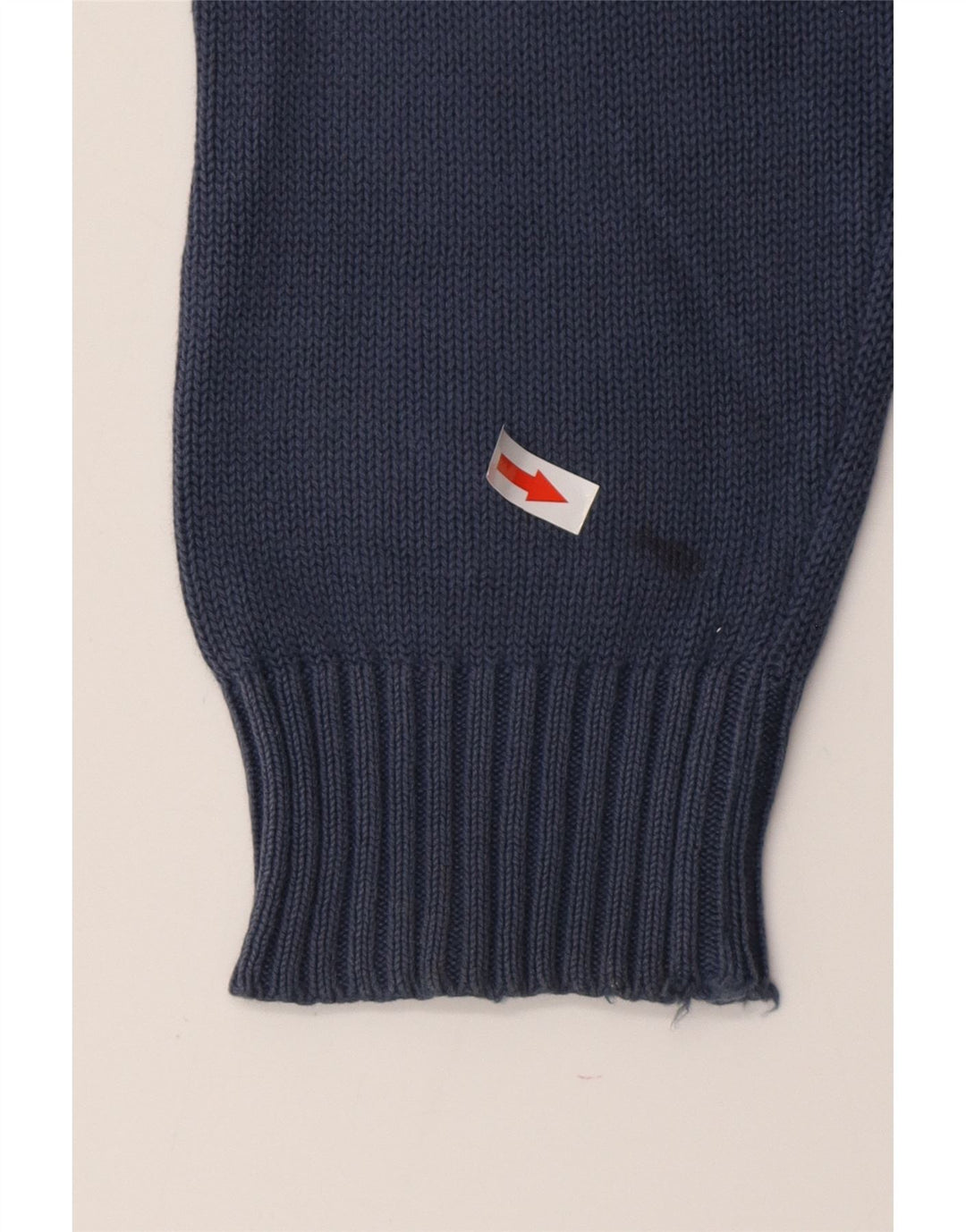 HACKETT Męski sweter z okrągłym dekoltem, średni granatowy, bawełniany