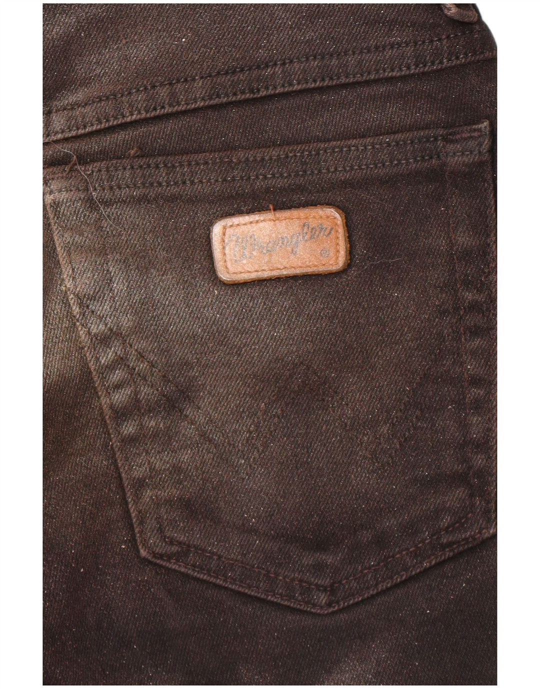 Wrangler Womens Slim Jeans W34 L32 Brown Tie Dye