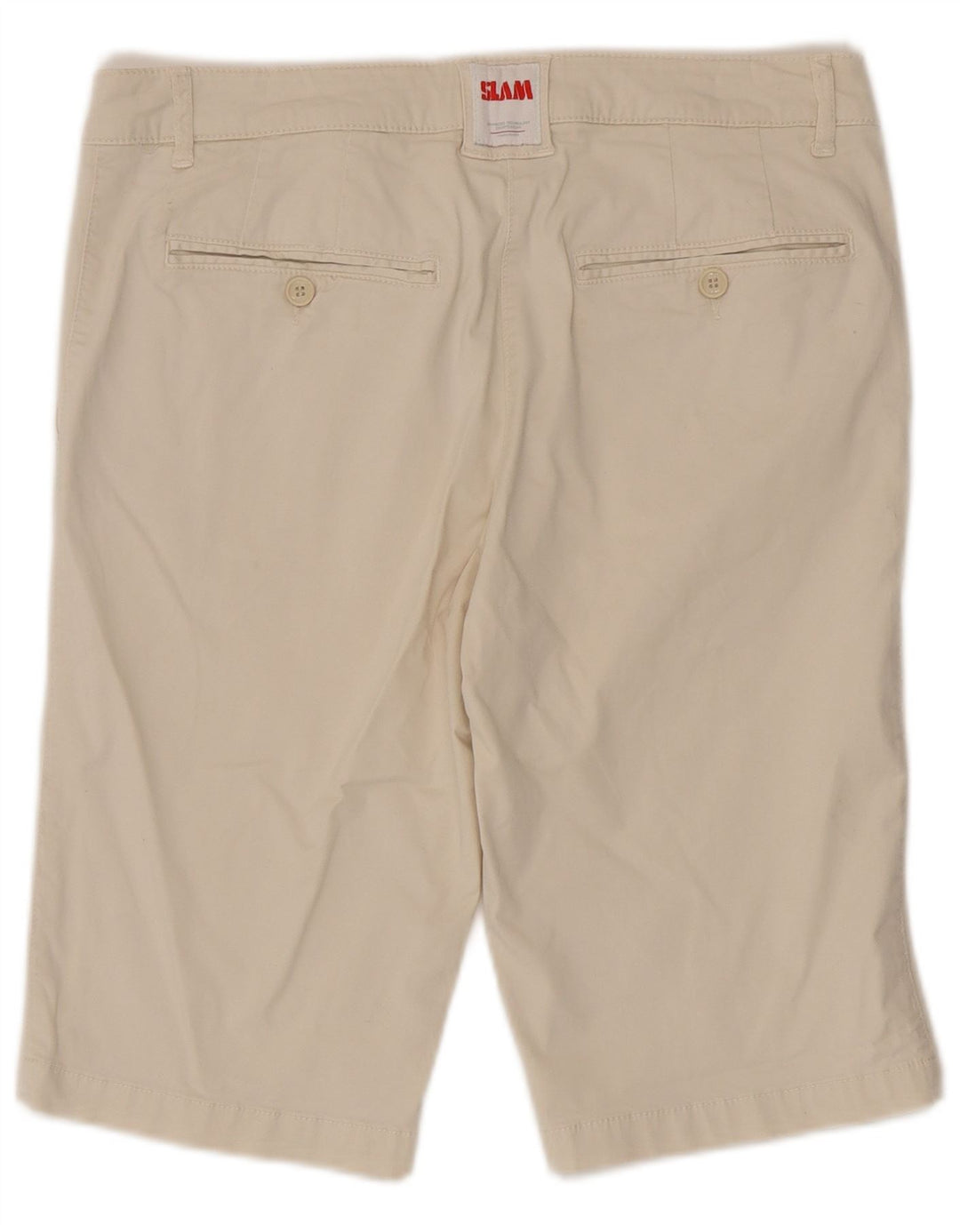 Slam Womens Chino Shorts IT 46 Large W32 Beige Cotton