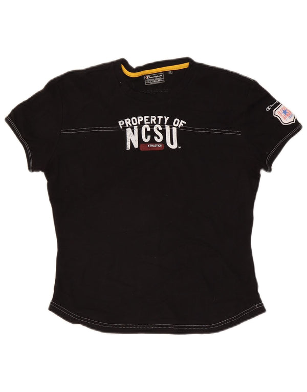 Женская футболка с рисунком Champion UK 18 XL, черная