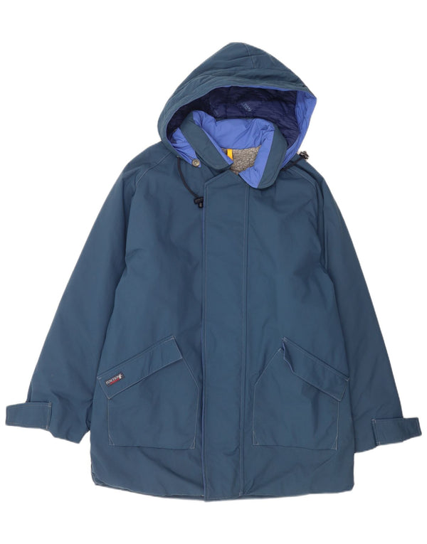 Giacca parka Sherpa da uomo con cappuccio Murphy & Nye UK 38 medio blu navy