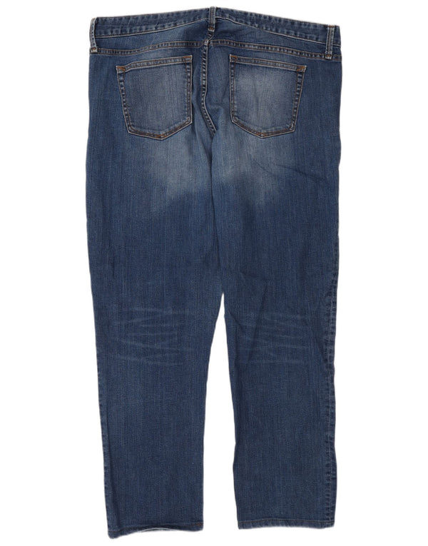 Gap Womens Tall Straight Jeans UK 18 XL W34 L30 Blue Cotton