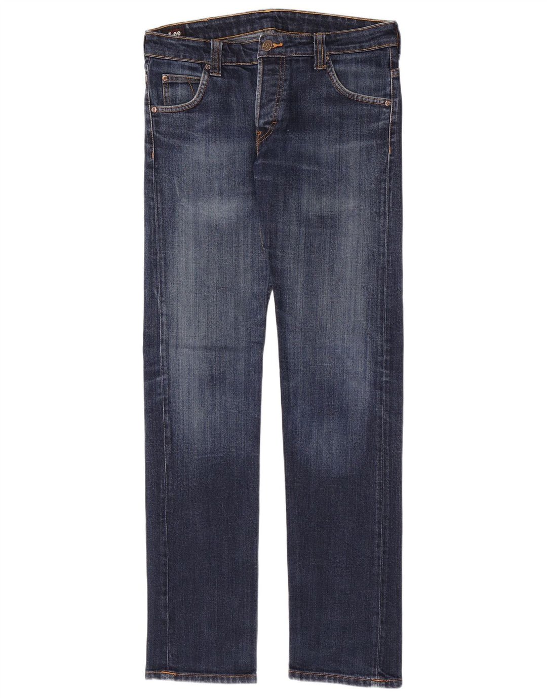 Lee Mens Powell Slim Jeans W32 L34 Navy Blue Cotton