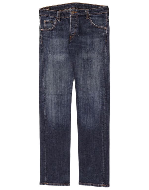 Lee Mens Powell Slim Jeans W32 L34 Marineblå Bomuld