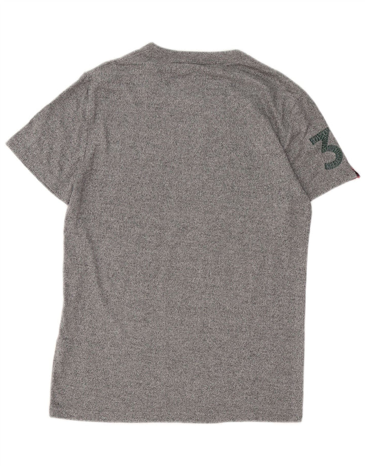 Superdry Mens Graphic T-Shirt Top Medium Grey Cotton