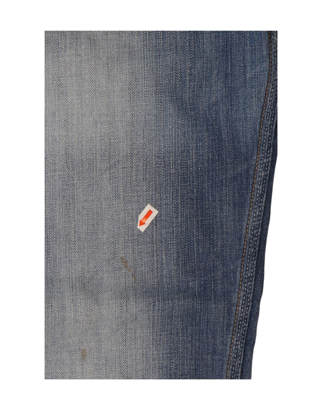 Guess Herren Straight Jeans W32 L29 Blaue Baumwolle