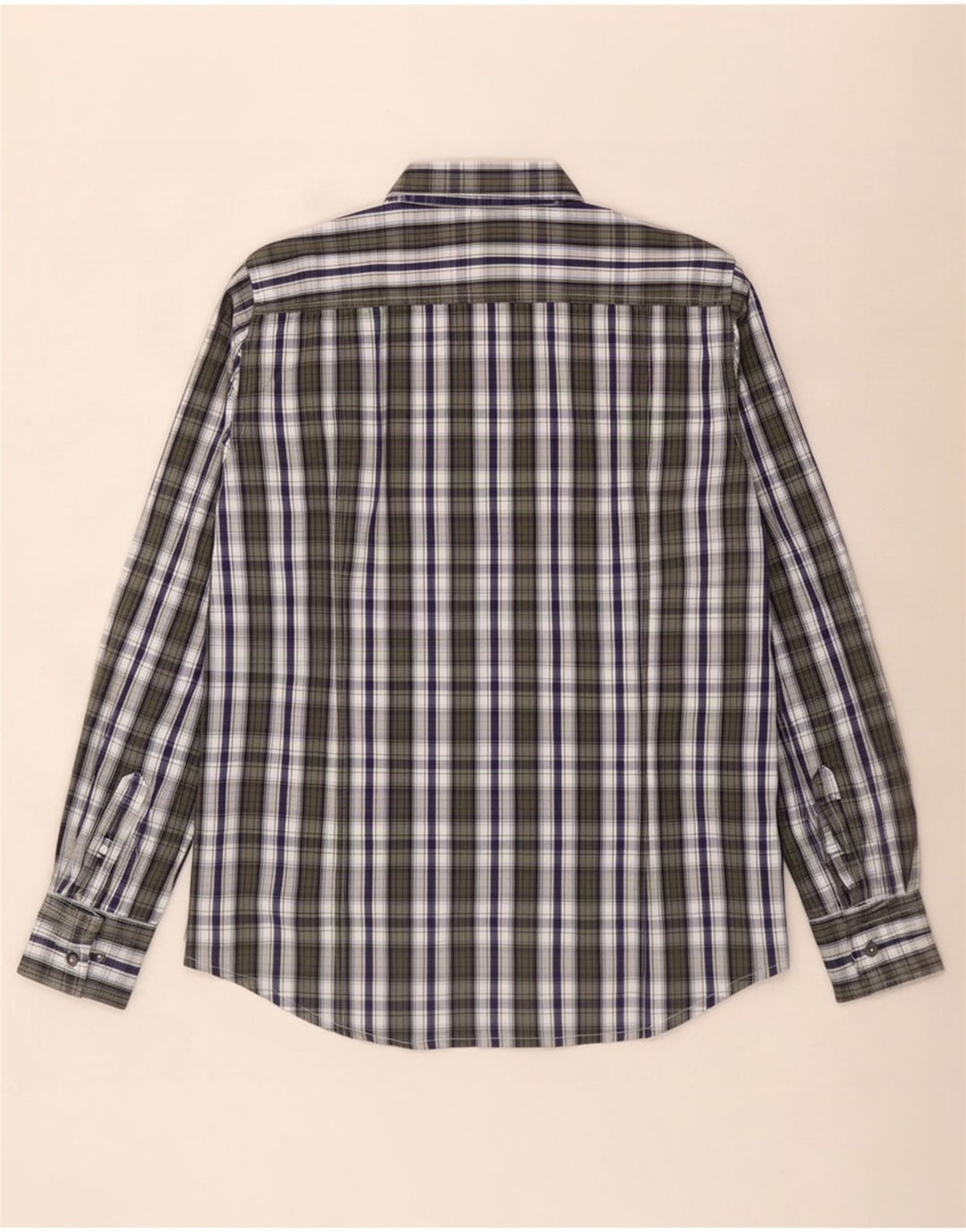 Kappa Mens Shirt Large Green Check Cotton