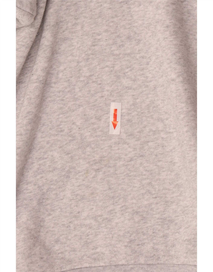 Adidas Dame Oversized Sweatshirt Jumper UK 14 Stor Grå Bomuld