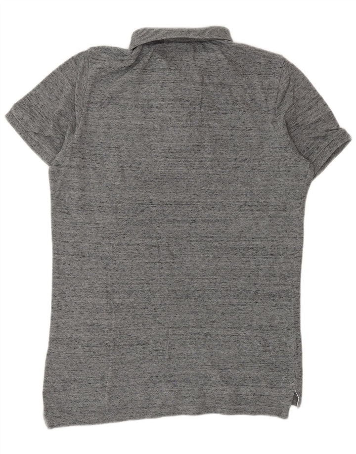 Superdry Herren-Poloshirt aus mittelgrauer Baumwolle