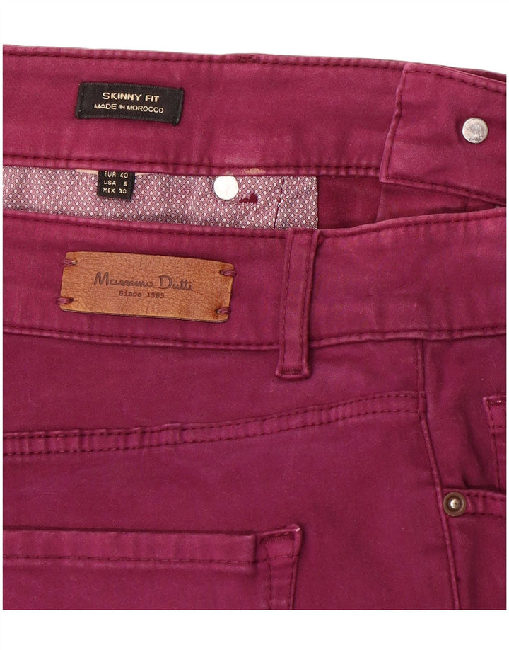Massimo Dutti Womens Skinny Jeans EU 40 Medium W30 L30 Purple