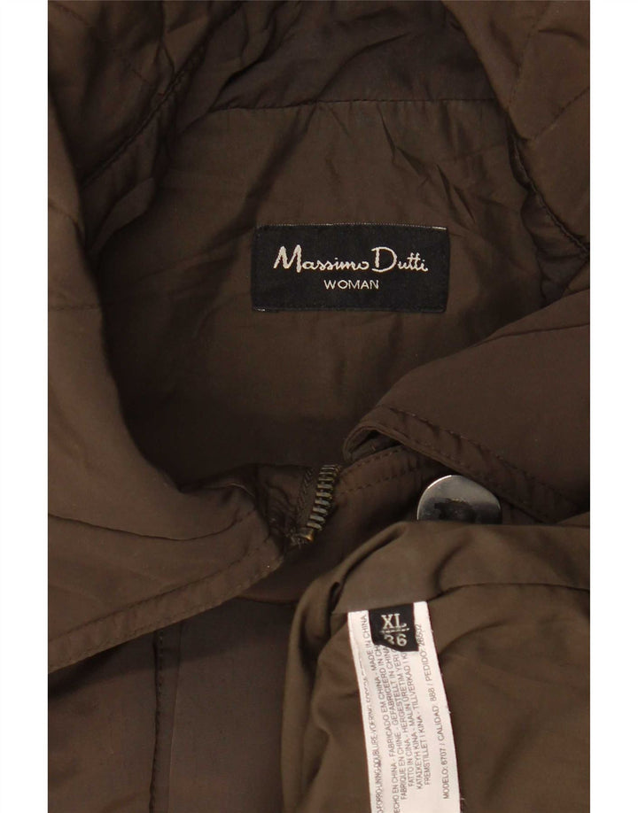 Kurtka damska Massimo Dutti UK 18 XL Khaki Poliester