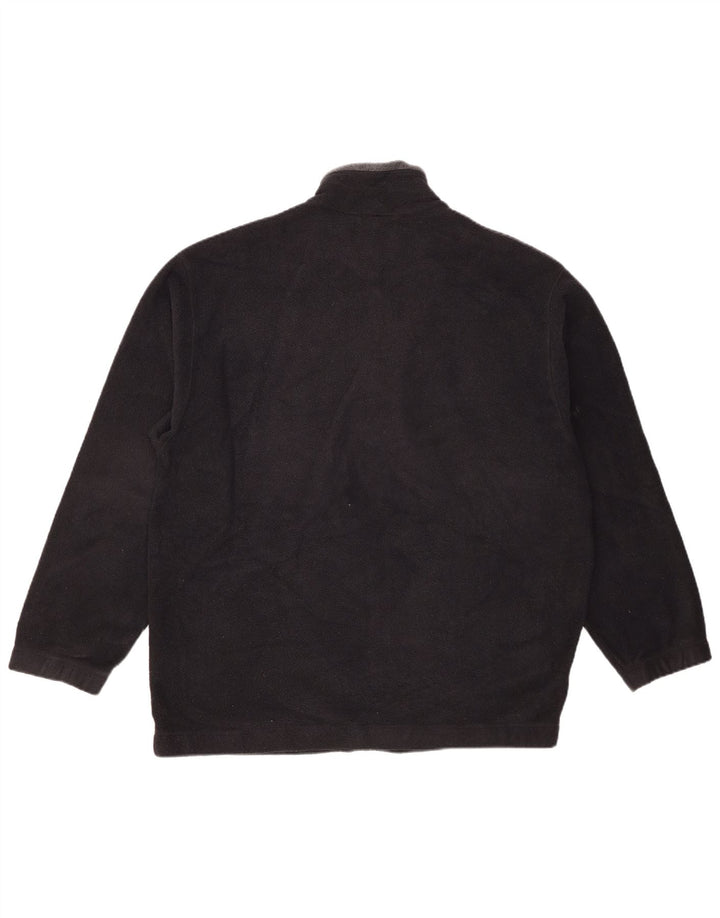 Marks & Spencer Mens Blue Harbour Fleece Jacket UK 42 XL Black