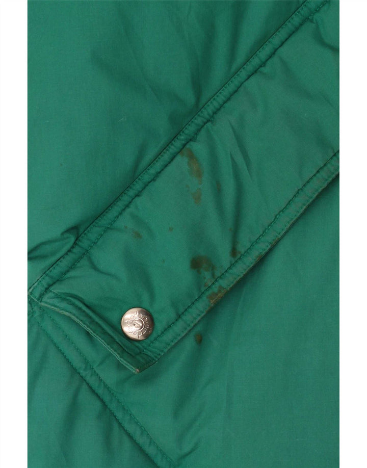 Diadora Mens Loose Fit Reversible Padded Jacket UK 40 Large Green Polyester
