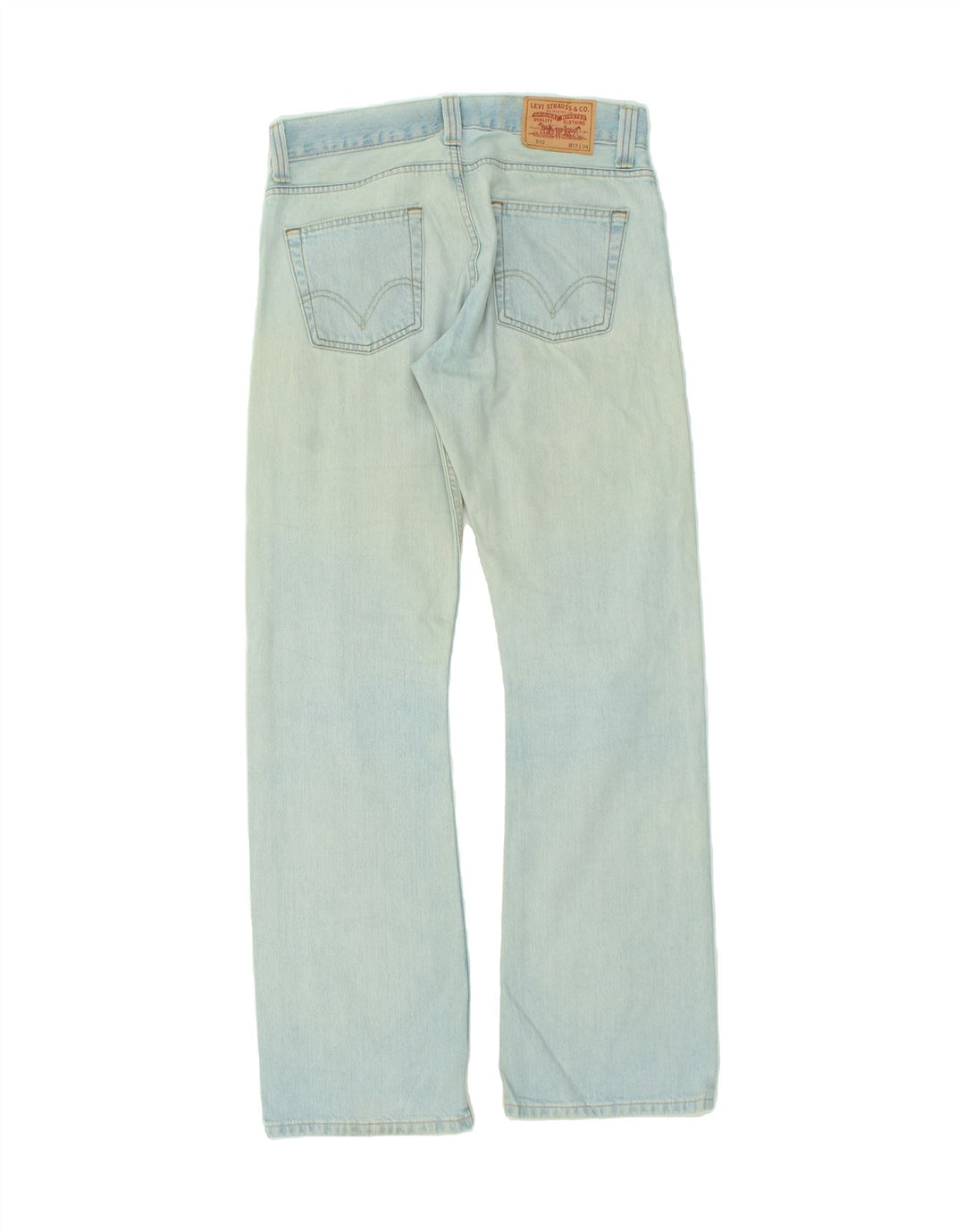 LEVI'S Mens 512 Bootcut Jeans W33 L34 Blue Cotton