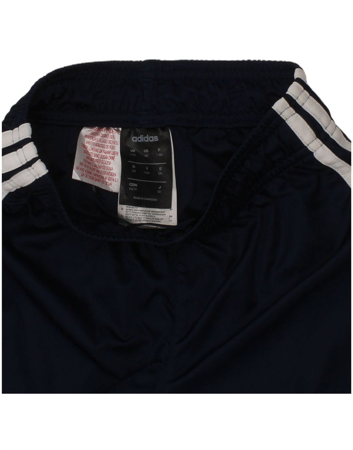 ADIDAS Boys Climalite Sport Shorts 7-8 Years  Navy Blue Polyester