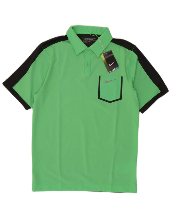 Ανδρικό μπλουζάκι Nike Dri Fit Polo Small Green Colourblock Polyester