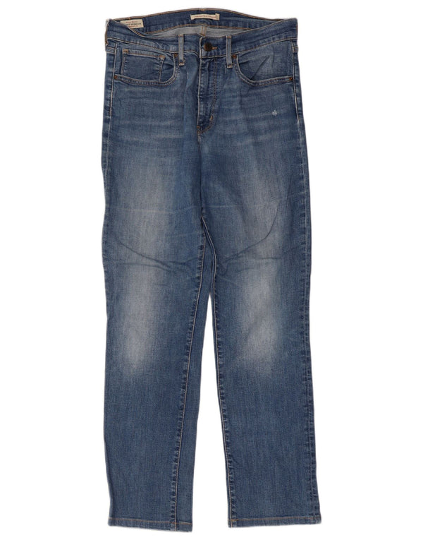 Levi's Womens 724 Højtaljede lige jeans W30 L28 blå bomuld