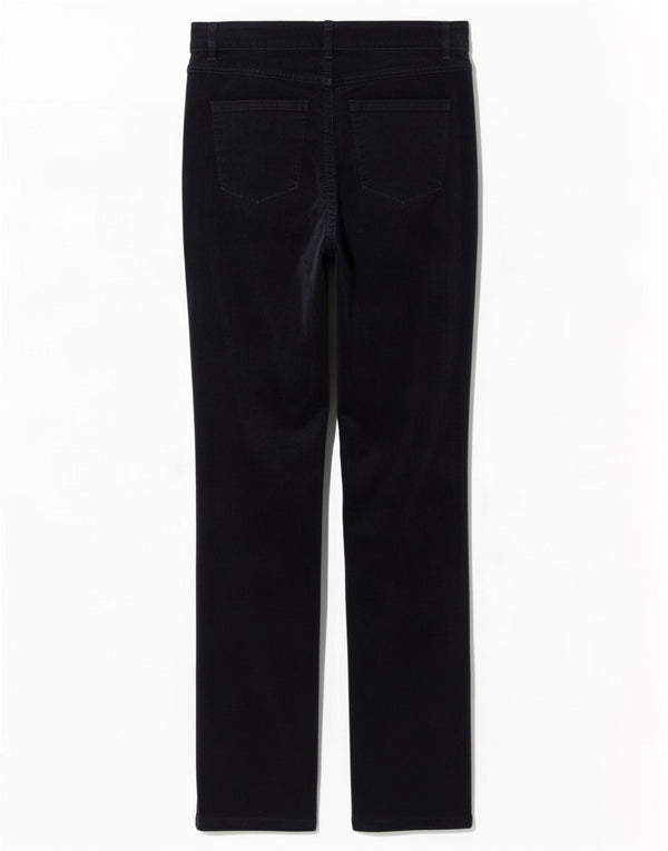 Pantaloni din velur pentru femei Marks & Spencer UK 12 Medium W30 L30 Bleumarin
