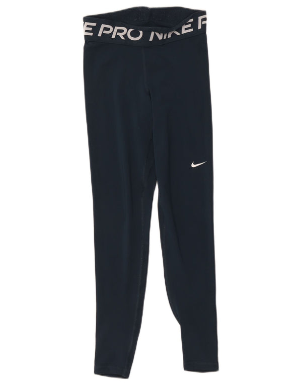 Legging Nike Dri Fit Graphic pour femme UK 6 XS Bleu marine