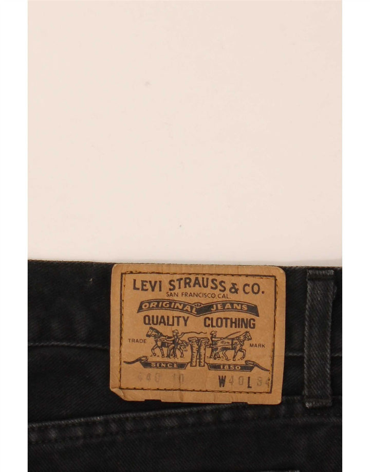 Levi's Mens 440 Straight Jeans W40 L34 Black