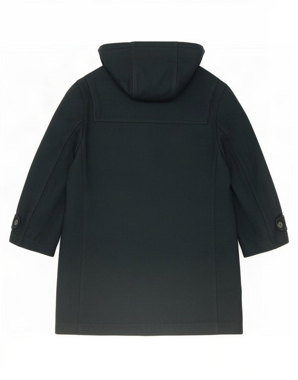 Vintage hombre con capucha Duffle Coat IT 46 Pequeña lana verde