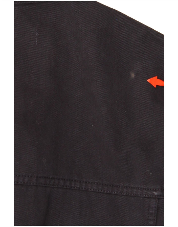 FRENCH CONNECTION Mens Denim Jacket UK 36 Small Navy Blue Cotton