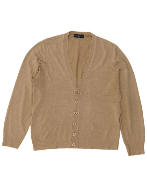 Marks & Spencer Dame Blue Harbor Cardigan Sweater UK 12 Medium Beige