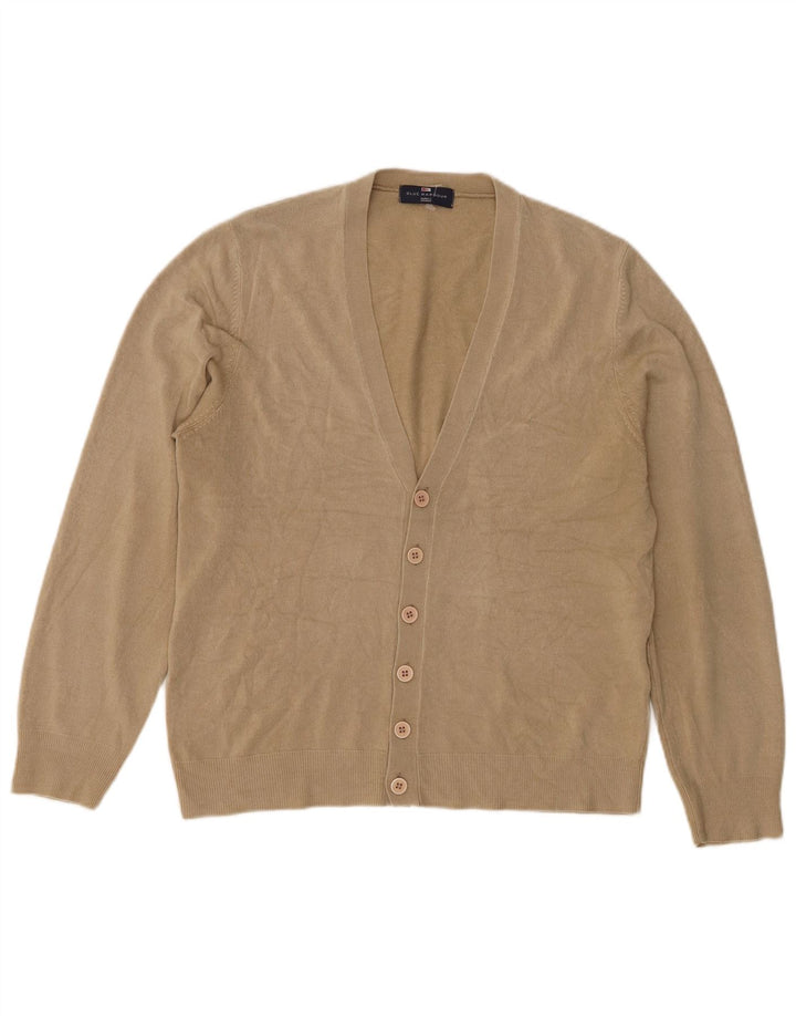 Marks & Spencer Womens Blue Harbour Cardigan Sweater UK 12 Medium Beige