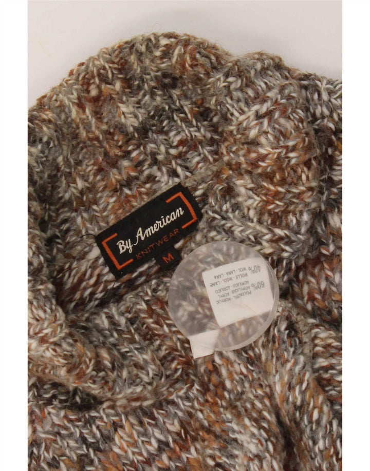 Írta: American Mens Roll Neck Jumper pulóver Közepes tarka Fair Isle