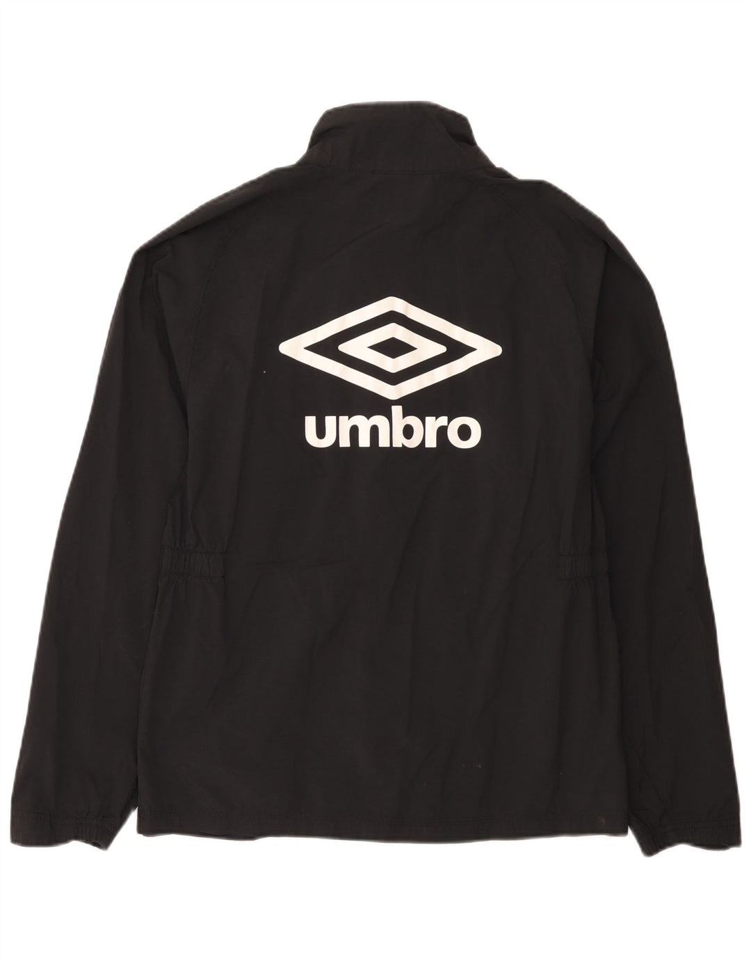 Jachetă de ploaie grafică Umbro pentru femei UK 14 Medium Black Nylon