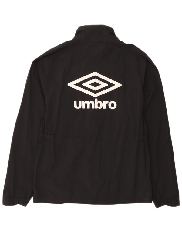 Umbro Chaqueta impermeable gráfica para mujer UK 44 Medium Black Nylon