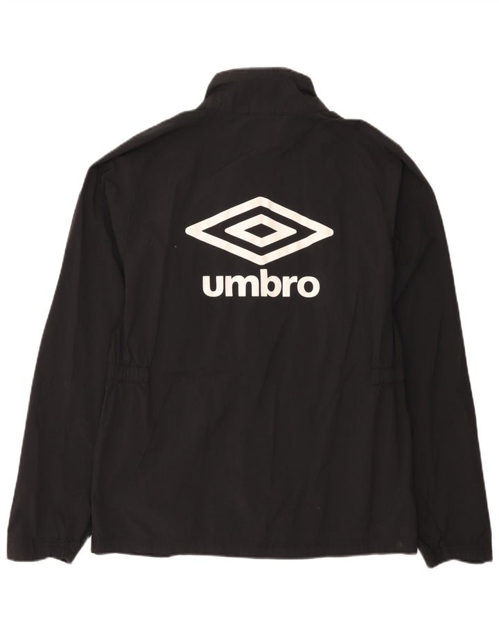 Jachetă de ploaie grafică Umbro pentru femei UK 14 Medium Black Nylon