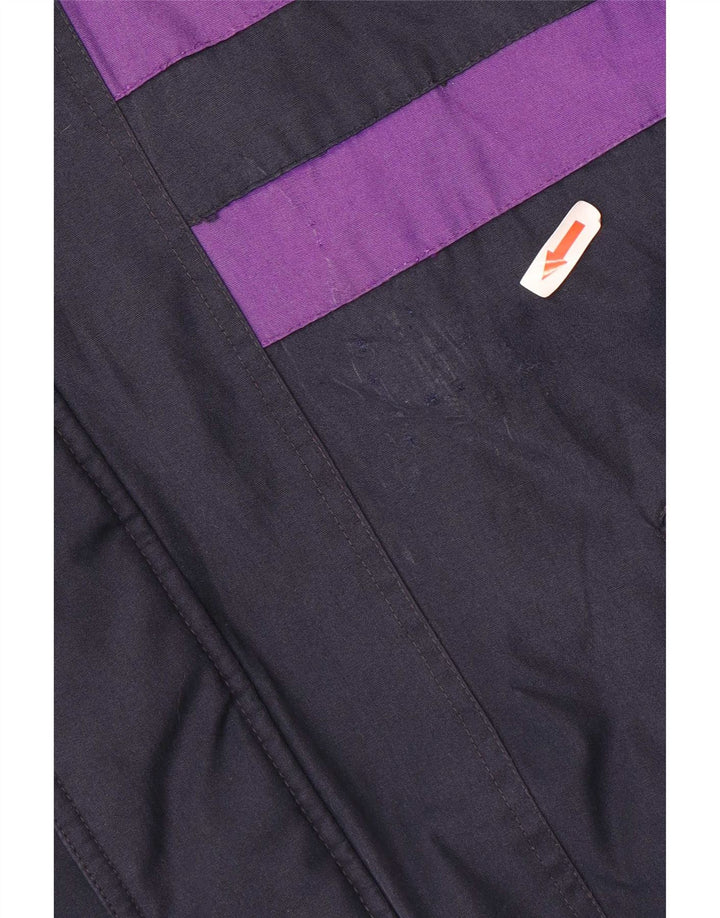 Fila Skijakke med hætte til mænd IT 50 Large Navy Blue Colourblock Polyester