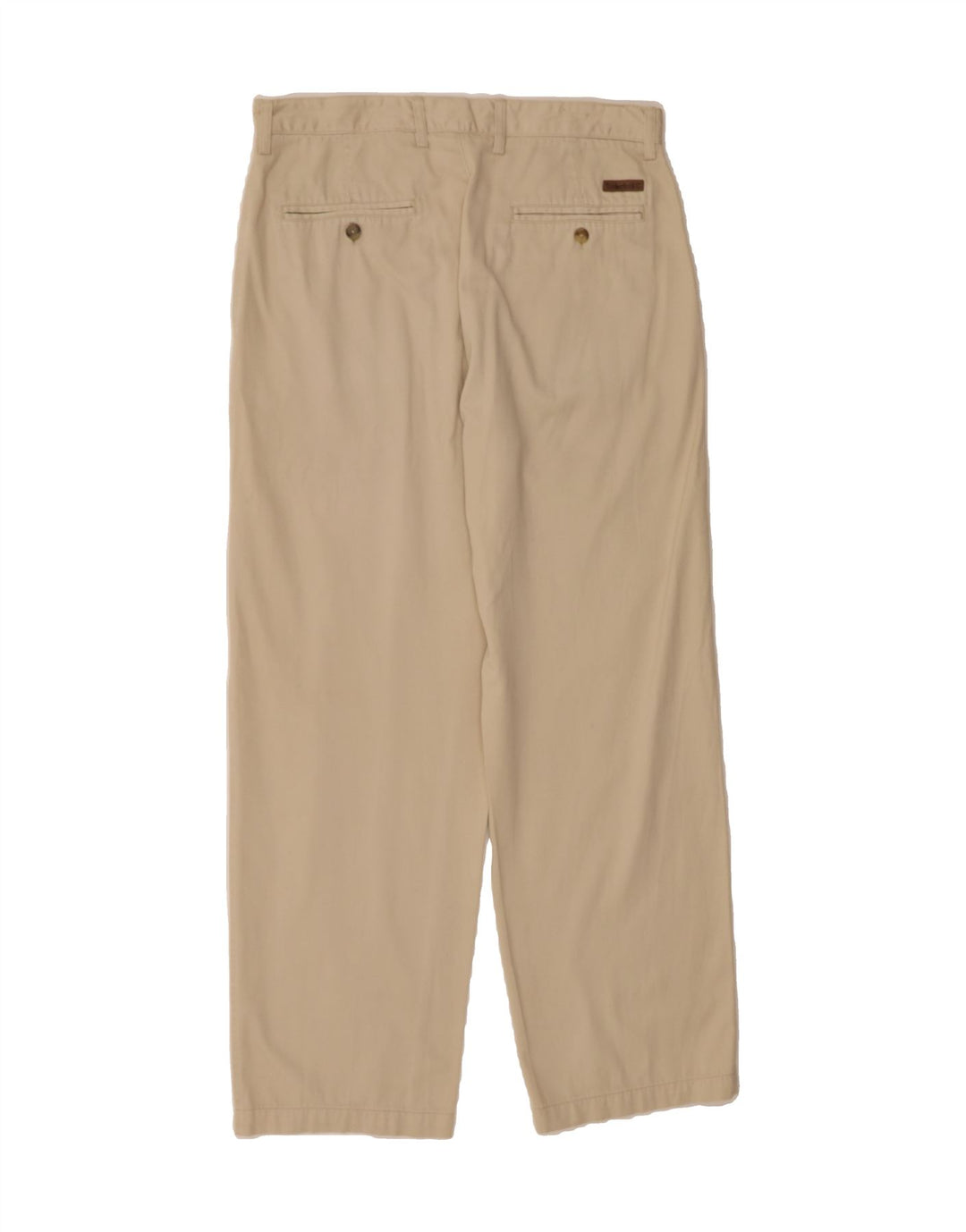 TIMBERLAND Mens Straight Chino Trousers W33 L30 Beige Cotton Vintage Timberland and Second-Hand Timberland from Messina Hembry 
